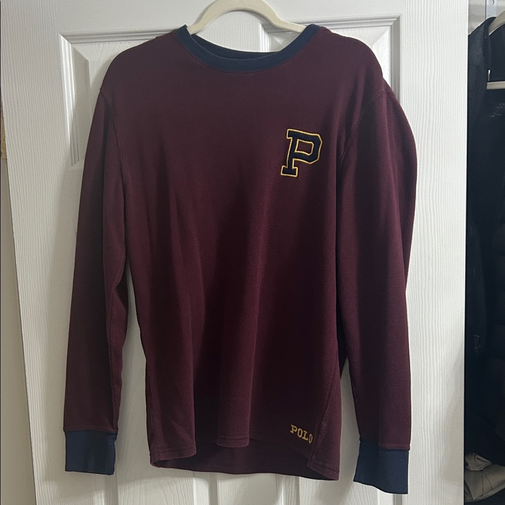 Polo Ralph Lauren Maroon Long Sleeve Shirt